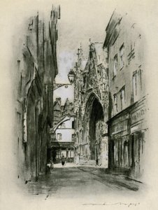 Cathédrale à Lillebonne - Mortimer Ludington Menpes
